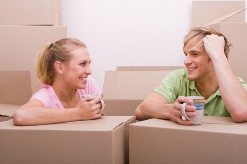 Moving van prepared for house removals in Upminster