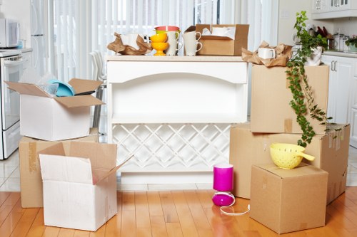 Secure document storage facility in Upminster with organized archive boxes