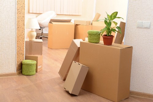 Customer reading legal storage terms before move-out