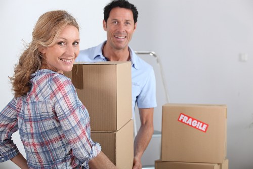 Packed furniture prepared for extended storage